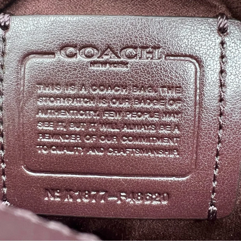 Coach Turnlock Chain Shoulder Bag 54182 Signature Canvas Python Like New - Picture 3 of 16